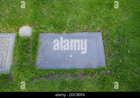 Los Angeles, California, USA 17th November 2020 A general view of atmosphere of comedian/actor Phil Silvers Grave at Mount Sinai Cemetery Hollywood Hills on November 17, 2020 in Los Angeles, California, USA. Photo by Barry King/Alamy Stock Photo Stock Photo