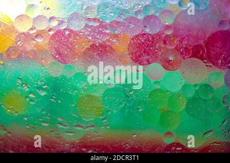 Cosmic abstract background. Abstract molecule sctructure. Water bubbles. Macro shot molecule. Abstract space background. Stock Photo