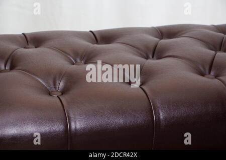 background texture close-up dark leatherette, without people. Stock Photo