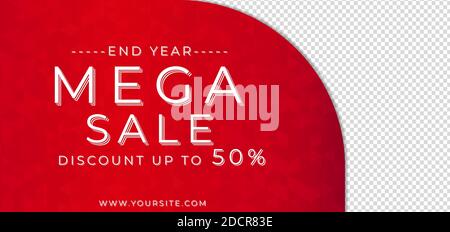 Sale banner red polygon background space for product image. vector illustration. Stock Vector