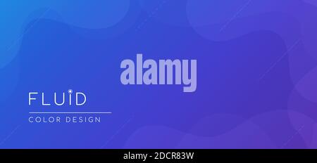 Fluid abstract background water curve shape concept purple color design. vector illustration. Stock Vector