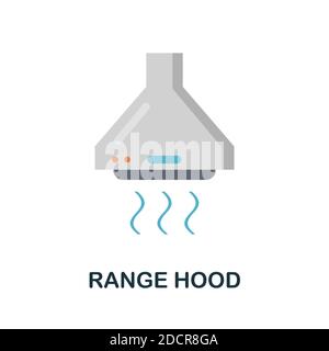 Range Hood icon. Simple element from kitchen appliances collection. Creative Range Hood icon for web design, templates, infographics and more Stock Vector