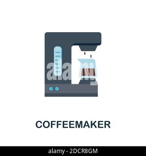 Coffeemaker icon. Simple element from kitchen appliances collection. Creative Coffeemaker icon for web design, templates, infographics and more Stock Vector