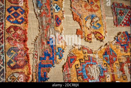 Handmade old and ancient carpet Stock Photo