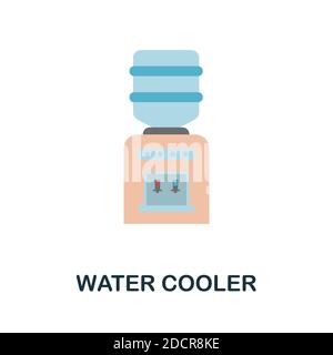 Water Cooler icon. Simple element from kitchen appliances collection. Creative Water Cooler icon for web design, templates, infographics and more Stock Vector