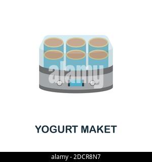 Yogurt Maket icon. Simple element from kitchen appliances collection. Creative Yogurt Maket icon for web design, templates, infographics and more Stock Vector