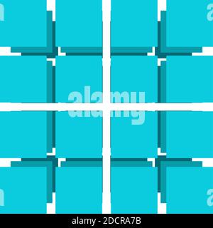 Grid, mesh of 3D spatial, stacked tier squares, Cubes – Stock vector illustration, Clip-art graphics Stock Vector
