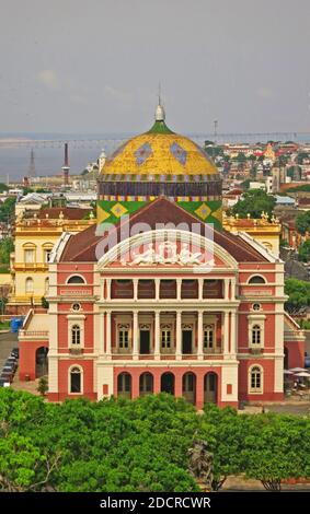 Amazon Theatre; Opera house, Manaus, Brazil Stock Photo