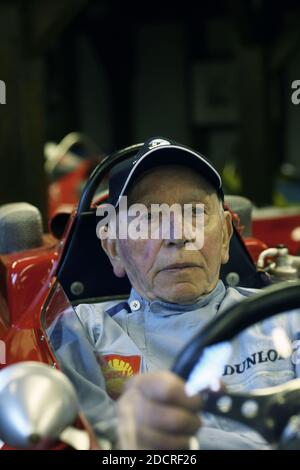 Great Britain / England / Surrey / John Surtees, OBE is a former British Grand Prix motorcycle road racer and Formula One driver from England. Stock Photo