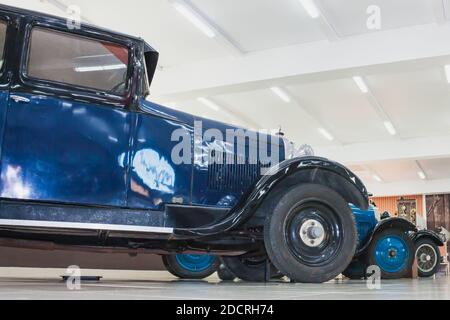 Chelyabinsk, Russia - March 10, 2016: Museum of classic retro cars of the early XX century Stock Photo