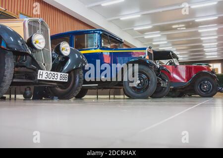 Chelyabinsk, Russia - March 10, 2016: Museum of classic retro cars of the early XX century Stock Photo