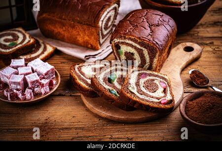 Traditional handmade pastries Stock Photo