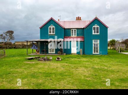 Tower House built c1893 shooting lodge corrugated iron building, Bawdsey, Suffolk, England, UK Stock Photo