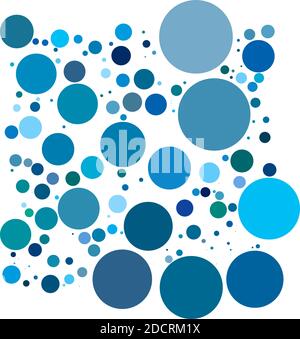 Random dots, circles, Polka-dots element - Stock vector illustration, clip-art Stock Vector
