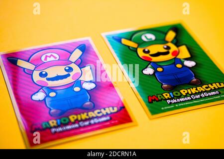 Pokemon Trading Card Game – Mario Pikachu and Luigi Pikachu Pokemon Trading Card Game – Mario Pikachu and Luigi Pikachu