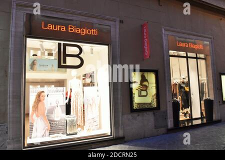 LAURA BIAGIOTTI FASHION BOUTIQUE ENTRANCE Stock Photo