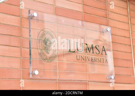 THE SIGN OF THE LUMSA UNIVERSITY Stock Photo