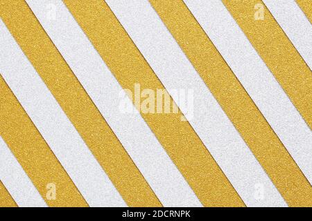 Japanese new year gold silver glitter paper abstract or natural grunge canvas texture background, line art Stock Photo