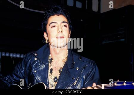 Rick P. Jones of Scarlet Fantastic at a showcase at the Limelight Club. London, May 5th, 1988 | usage worldwide Stock Photo