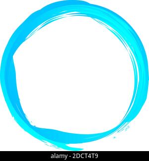 Ice, frozen grungy, grunge ring, circle. Light blue textured circle ...