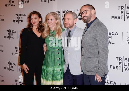 Kristina Ceyton, Yolanda Ramke, Martin Freeman, Ben Howling attend the screening of the movie Cargo during the 2018 Tribeca Film Festival at SVA Theatre in New York City, NY, USA on April 19, 2018. Photo by Julien Reynaud/APS-Medias/ABACAPRESS.COM Stock Photo