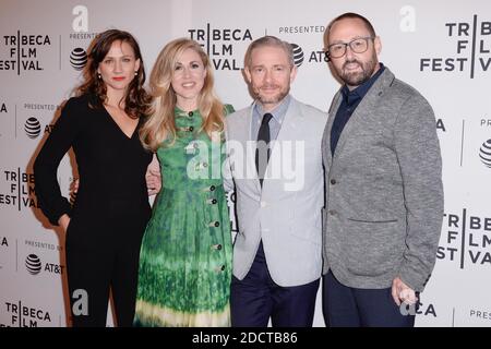 Kristina Ceyton, Yolanda Ramke, Martin Freeman, Ben Howling attend the screening of the movie Cargo during the 2018 Tribeca Film Festival at SVA Theatre in New York City, NY, USA on April 19, 2018. Photo by Julien Reynaud/APS-Medias/ABACAPRESS.COM Stock Photo