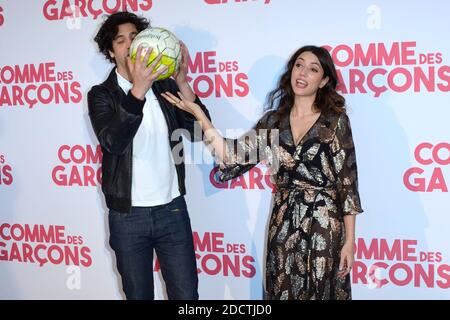 Max Boublil et Vanessa Guide assistent a la premiere du film Comme des Garcons a l UGC Cine Cite Bercy a Paris France le 19 Avril 2018. Photo by Aurore Marechal ABACAPRESS.COM Stock Photo Alamy