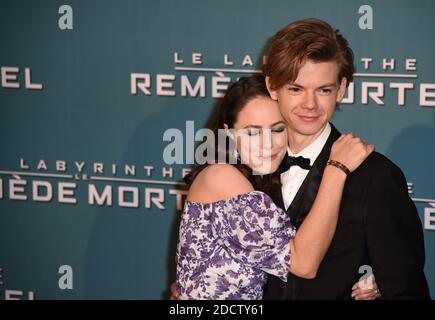 Actors Kaya Scodelario and Thomas Brodie Sangster attend the