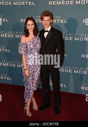 Actors Kaya Scodelario and Thomas Brodie Sangster attend the Maze