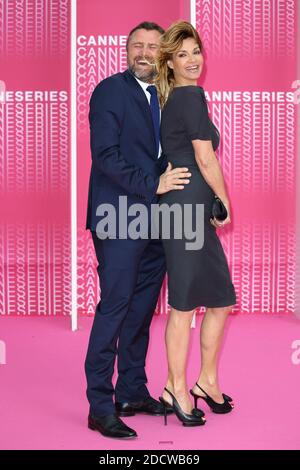 Alexandre Brasseur and Ingrid Chauvin attend 'Killing Eve' and 'When Heroes Fly' screening during the CanneSeries 2018 at the Palais du Festival in Cannes (France) , on april 8th, 2018. Photo by Marco Piovanotto/ABACAPRESS.COM Stock Photo