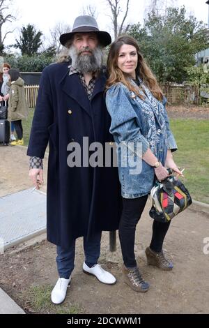 Sebastien Tellier and guest attending the Vivienne Westwood show as part of the Paris Fashion Week Womenswear Fall/Winter 2018/2019 in Paris, France on March 03, 2018. Photo by Aurore Marechal/ABACAPRESS.COM Stock Photo