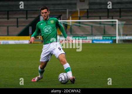 Yeovil Town FC versus Hartlepool United National League Vanarama , Yeovil , Somerset , Tom Knowles ,Alfie Lloyd  home win, Huish Park, Stock Photo