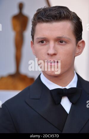 Tom Holland walking the red carpet as arriving to the 90th annual Academy Awards (Oscars) held at the Dolby Theatre in Los Angeles, CA, USA, on March 4, 2018. Photo by Lionel Hahn/ABACAPRESS.COM Stock Photo