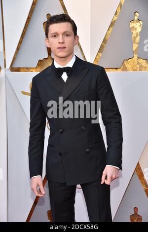 Tom Holland walking the red carpet as arriving to the 90th annual Academy Awards (Oscars) held at the Dolby Theatre in Los Angeles, CA, USA, on March 4, 2018. Photo by Lionel Hahn/ABACAPRESS.COM Stock Photo