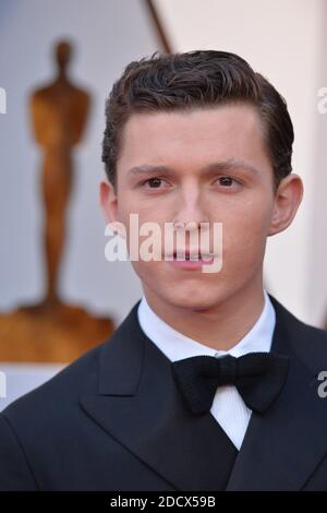 Tom Holland walking the red carpet as arriving to the 90th annual Academy Awards (Oscars) held at the Dolby Theatre in Los Angeles, CA, USA, on March 4, 2018. Photo by Lionel Hahn/ABACAPRESS.COM Stock Photo