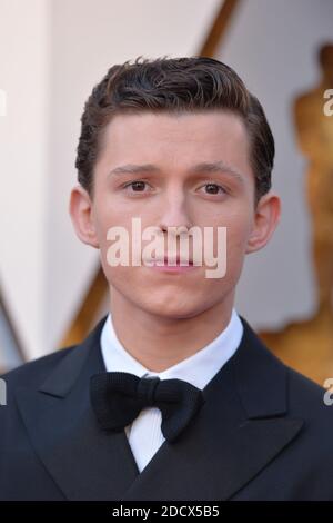 Tom Holland walking the red carpet as arriving to the 90th annual Academy Awards (Oscars) held at the Dolby Theatre in Los Angeles, CA, USA, on March 4, 2018. Photo by Lionel Hahn/ABACAPRESS.COM Stock Photo