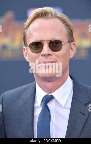 Paul Bettany attends the World Premiere of Avengers: Infinity War on April 23, 2018 in Los Angeles, CA, USA. Photo by Lionel Hahn/ABACAPRESS.COM Stock Photo