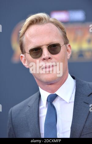 Paul Bettany attends the World Premiere of Avengers: Infinity War on April 23, 2018 in Los Angeles, CA, USA. Photo by Lionel Hahn/ABACAPRESS.COM Stock Photo