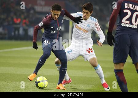 Marseille's Hiroki Sakai during the French First League soccer match