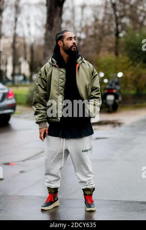 Street style, Jerry Lorenzo arriving at 3.1 Phillip Lim spring summer 2019  ready-to-wear show, held at New Design High School, in New York, USA, on  September 10th, 2018. Photo by Marie-Paola Bertrand-Hillion/ABACAPRESS.COM