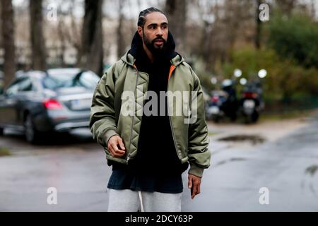PFW - Street Style Street style, Jerry Lorenzo arriving at Dior Fall-Winter  2018-2019 Menswear show