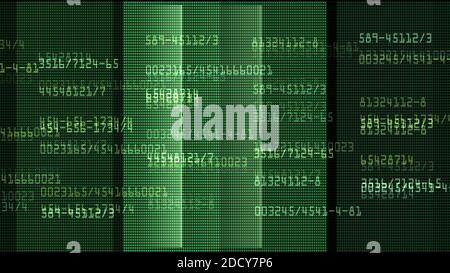 data monitor numbers light render illustration background Stock Photo ...