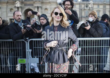 Emma Stone, Alicia Vikander, Lea Seydoux and CEO of Louis Vuitton Michael  Burke attend the Louis Vuitton show as part of the Paris Fashion Week  Womenswear Fall/Winter 2019/2020 on March 05, 2019