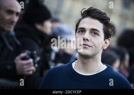 Xavier Dolan - People arriving at the Louis Vuitton PAP F/W 2019/2020  fashion show in Paris. defile de mode pret-a-porter autome-hiver 2019/2010  Chanel a Paris. (Photo by Lionel Urman/Sipa USA Stock Photo 