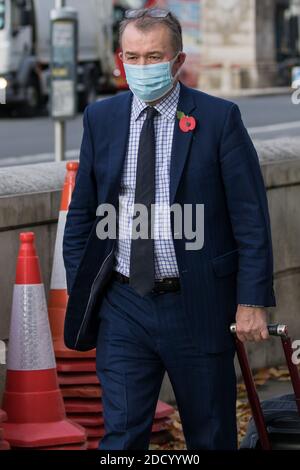 London, UK. 12th November, 2020. Simon Hart, Secretary of State for Wales, is pictured walking in Westminster. Credit: Mark Kerrison/Alamy Live News Stock Photo