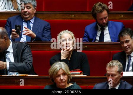 Delphine Batho during a session of questions to the government at the National Assembly in Paris, France on March 14th, 2018.,Photo by Stephane le Tellec/ABACAPRESS.COM Stock Photo