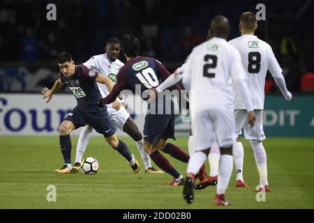 Berchiche Yuri during the French Cup round of 16 football match between Paris Saint-Germain (PSG) and Guingamp (EAG) at the Parc des Princes stadium in Paris on January 24, 2018. Photo by Eliot Blondet/ABACAPRESS.COM Stock Photo