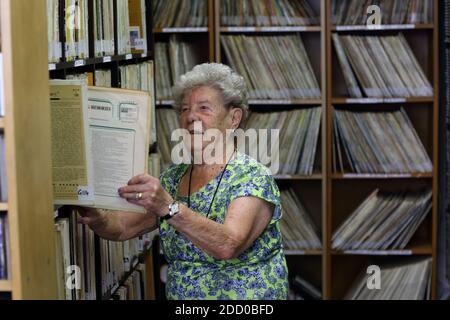 Great Britain / England / Havant / Angel Radio/ A community radio station run by pensioners, Stock Photo