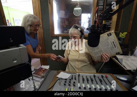 Great Britain / England / Havant / Angel Radio/ A community radio station run by pensioners, Stock Photo