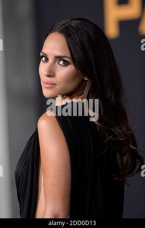 Adria Arjona attends the Pacific Rim Uprising global premiere at the TCL Chinese Theatre on March 21, 2018 in Los Angeles, California. Photo by Lionel Hahn/AbacaPress.com Stock Photo